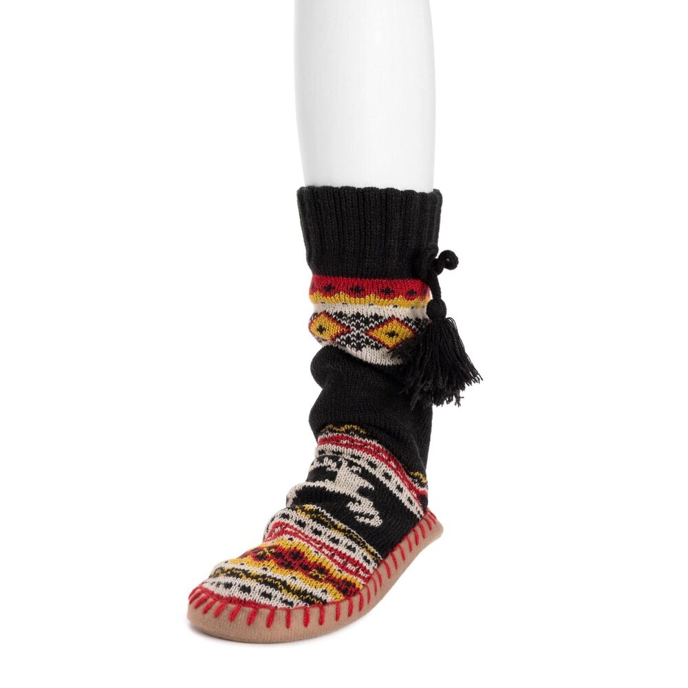 MUK LUKS 50th Anniversary Kid's Slipper Socks - Med (11-13)